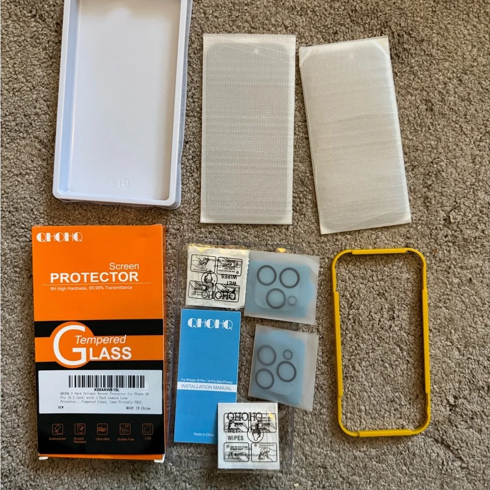 Tempered Glass Screen Protector for iPhone Note:screen protectors in this pack!